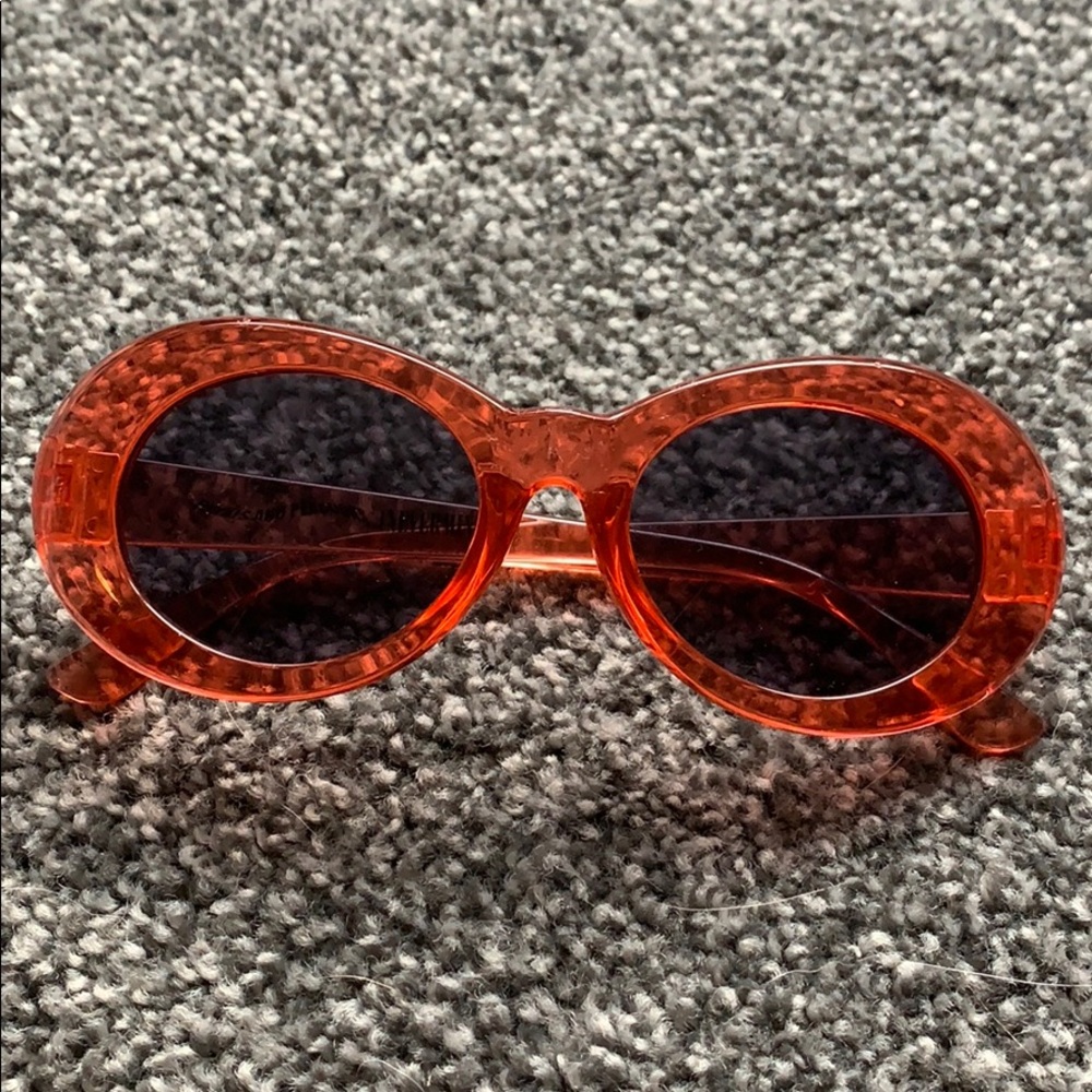 Petals and Peacocks Red Clout Goggles